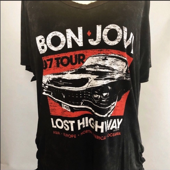 Bon Jovi Graphic Band Tee Size Small - Picture 3 of 8